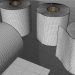 3d 3D Tissue Paper Roll model buy - render