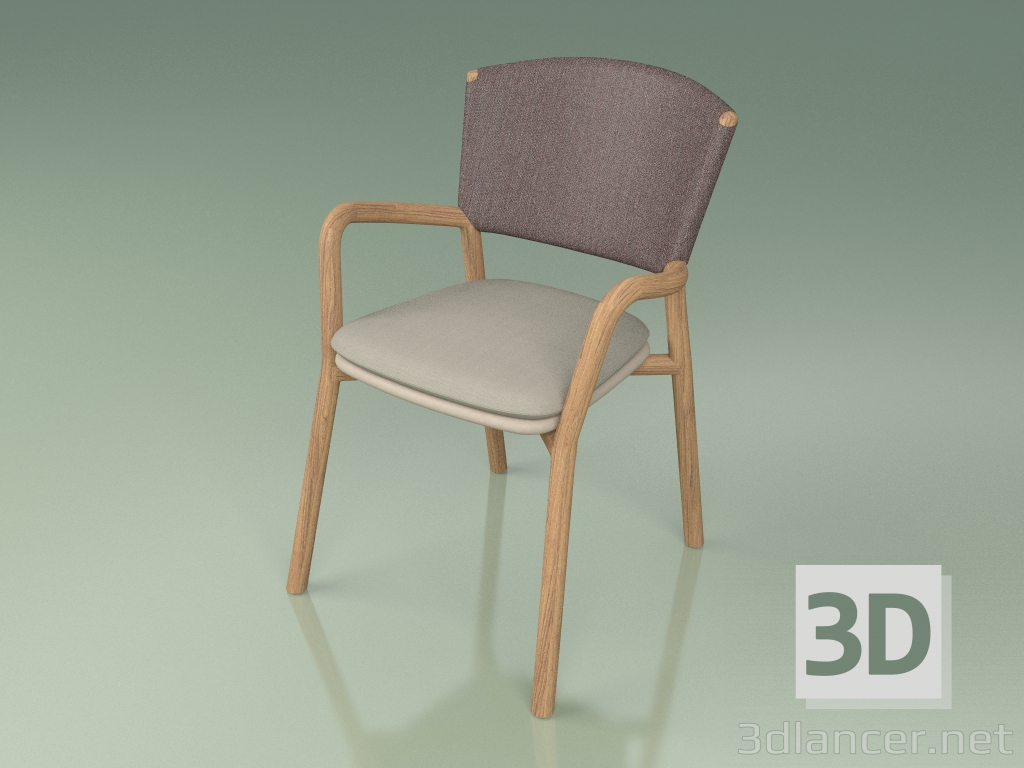 3D modeli Sandalye 061 (Kahverengi, Poliüretan Reçine Köstebek) - önizleme