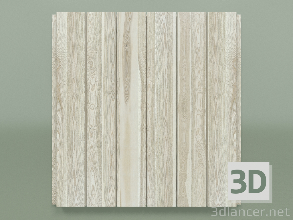 3d model Panel con listón 60X20 mm (ligero) - vista previa