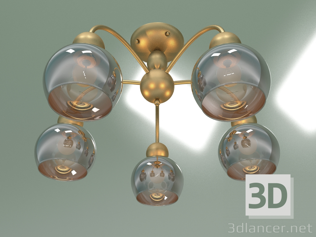 Modelo 3d Candelabro de teto 30148-5 (ouro pérola) - preview