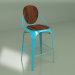 modèle 3D Tabouret de bar Louix (bleu mat) - preview