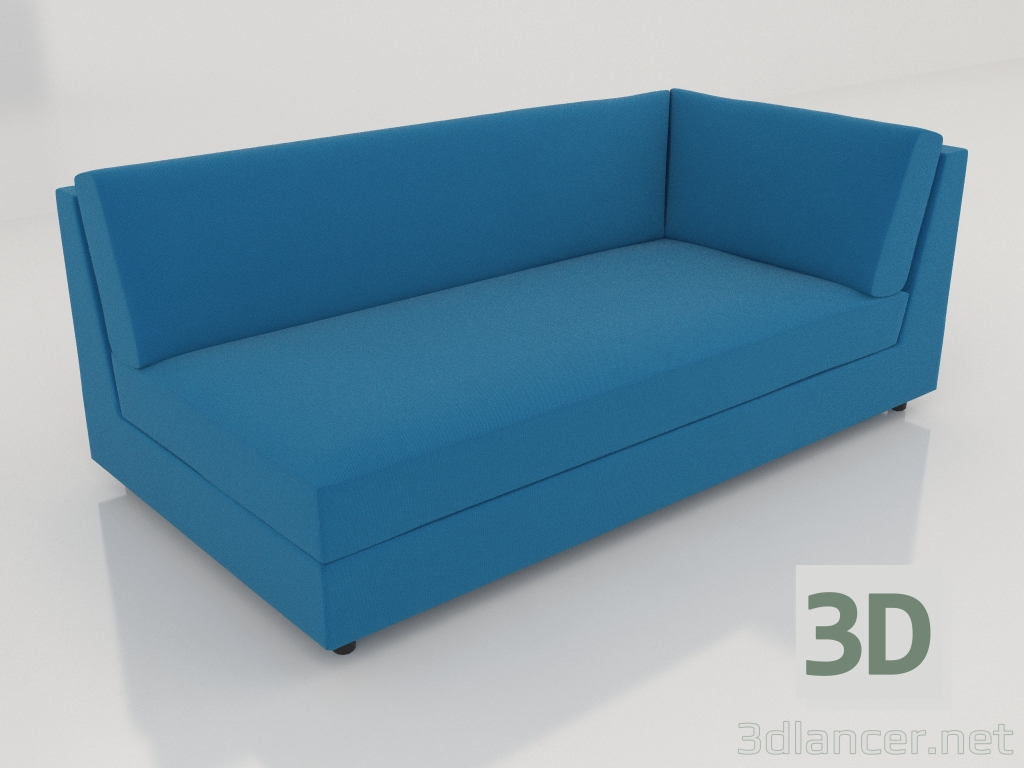 3D modeli Kanepe modülü 83 köşe sağa uzatılmış - önizleme