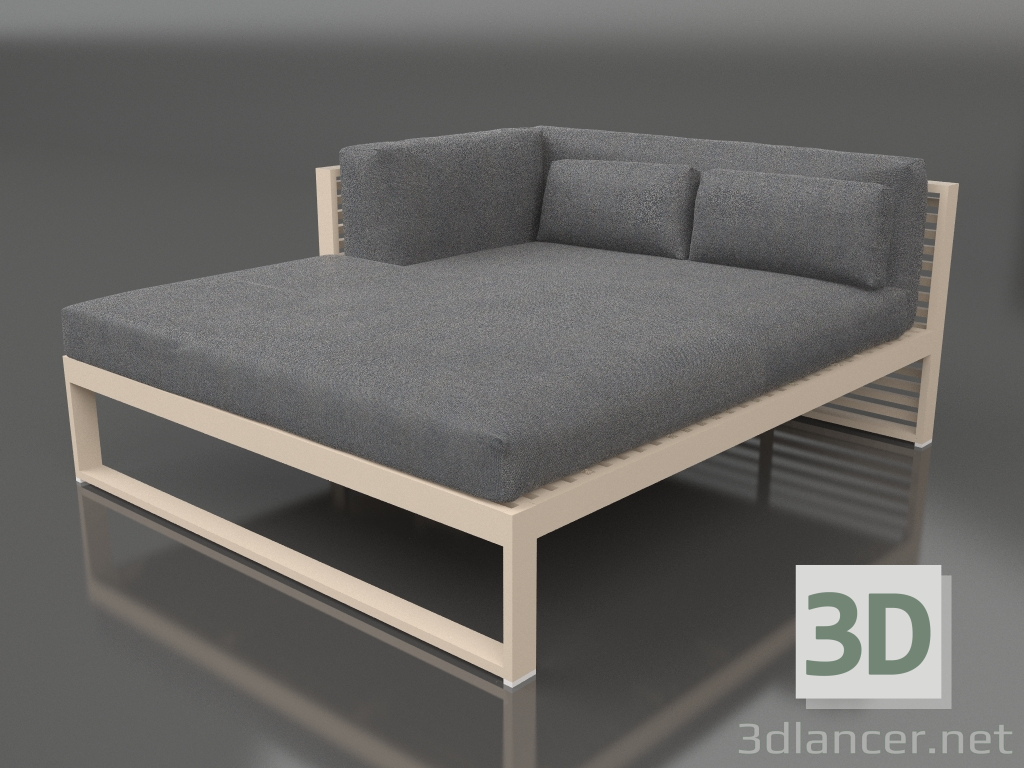 3D Modell XL-Modulsofa, Teil 2 links (Sand) - Vorschau