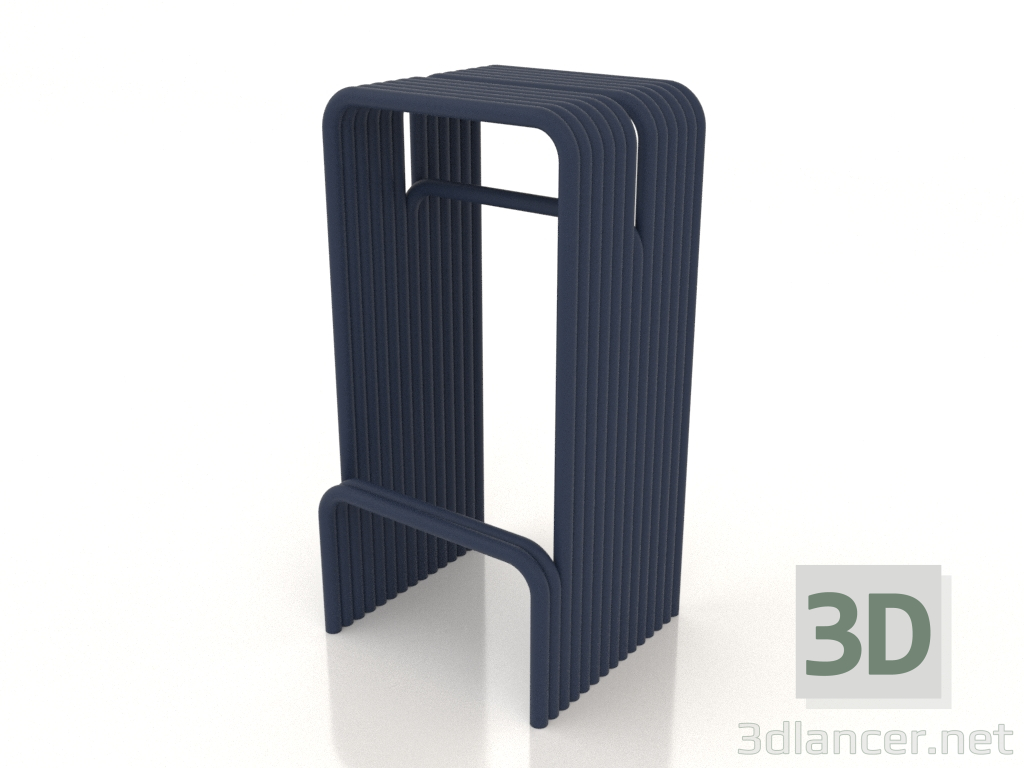 3d model Bar stool (blue) - preview