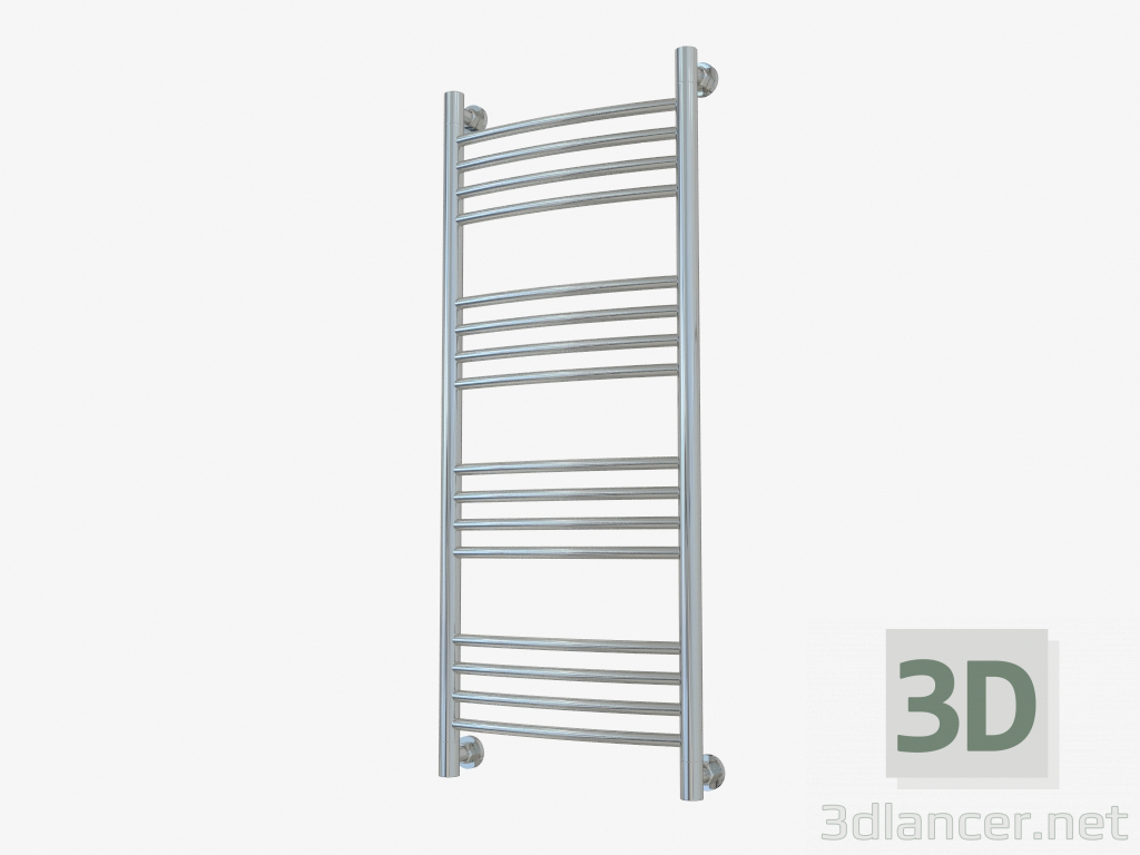 3D Modell Handtuchtrockner Böhmen + gebogen (1000x400) - Vorschau