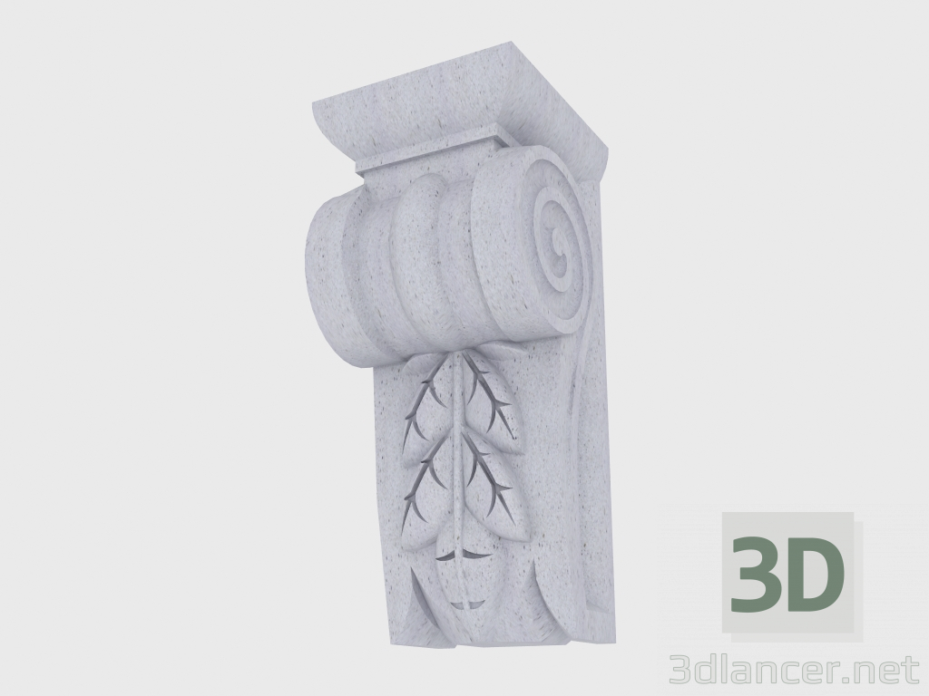 3d model Soporte delantero (FT40Z) - vista previa