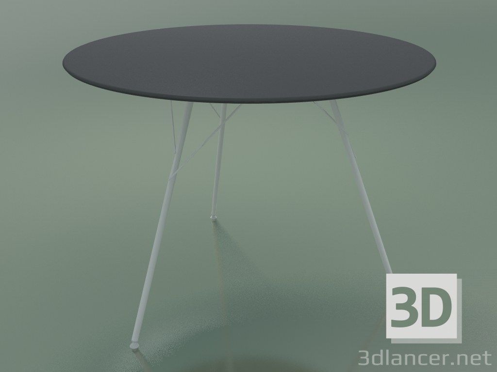 3D Modell Außentisch mit runder Arbeitsplatte 1816 (H 74 - T 100 cm, HPL, V12) - Vorschau