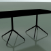 3D Modell Rechteckiger Tisch mit doppelter Basis 5704, 5721 (H 74 - 79x159 cm, Schwarz, V39) - Vorschau