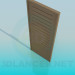 3d model Door with horizontal bars - preview