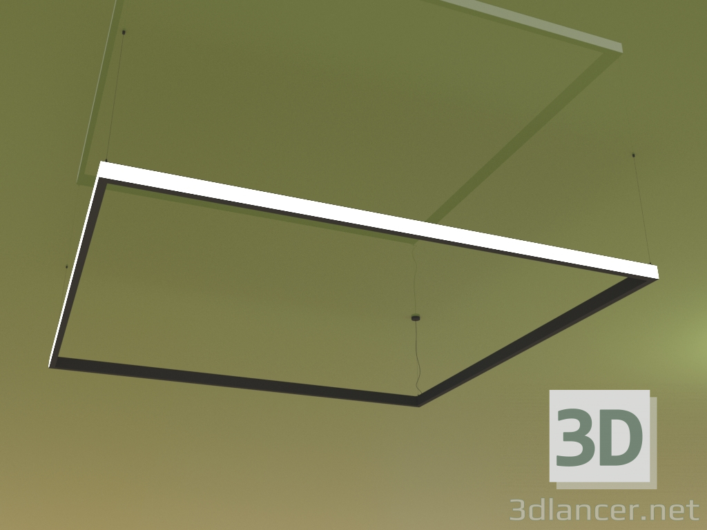 3d model Luminaria KVADRATO SIDE (2565 mm) - vista previa