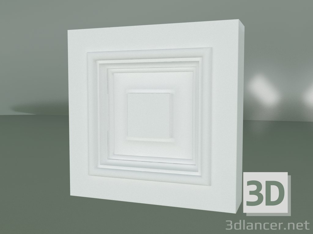 modello 3D Elemento decorativo in stucco ED141 - anteprima