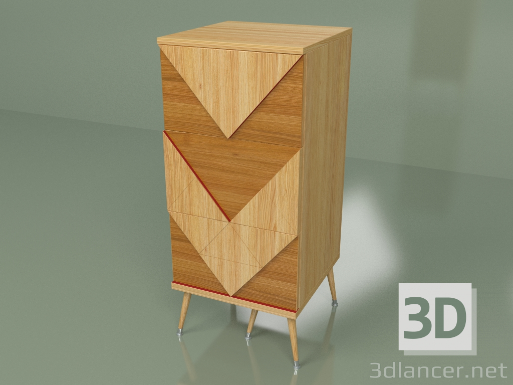 modèle 3D Petite commode Slim Woo - preview