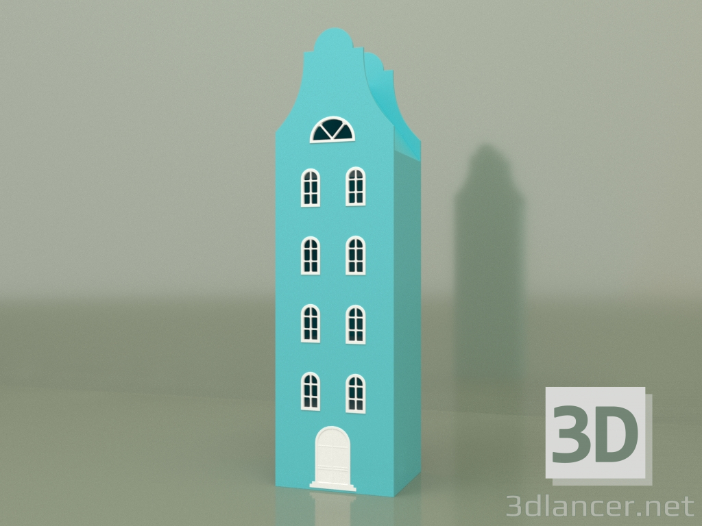 3d model Armario-lodge ASH-4XL (Aqua) - vista previa