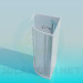 3d model Angular shower cubicle - preview