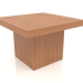 3D Modell Couchtisch JT 10 (600x600x400, Holzrot) - Vorschau