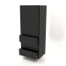 3d model Chest of drawers TM 013 (open) (600x400x1500, wood black) - preview