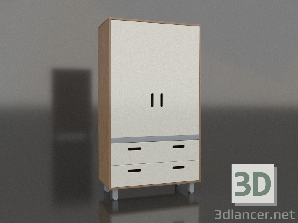 3d model Wardrobe closed TUNE HA (WQTHAA) - preview