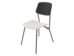 Silla Strain con asiento blando h81 (contrachapado negro)