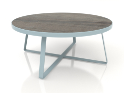 Table à manger ronde Ø175 (DEKTON Radium, Bleu gris)