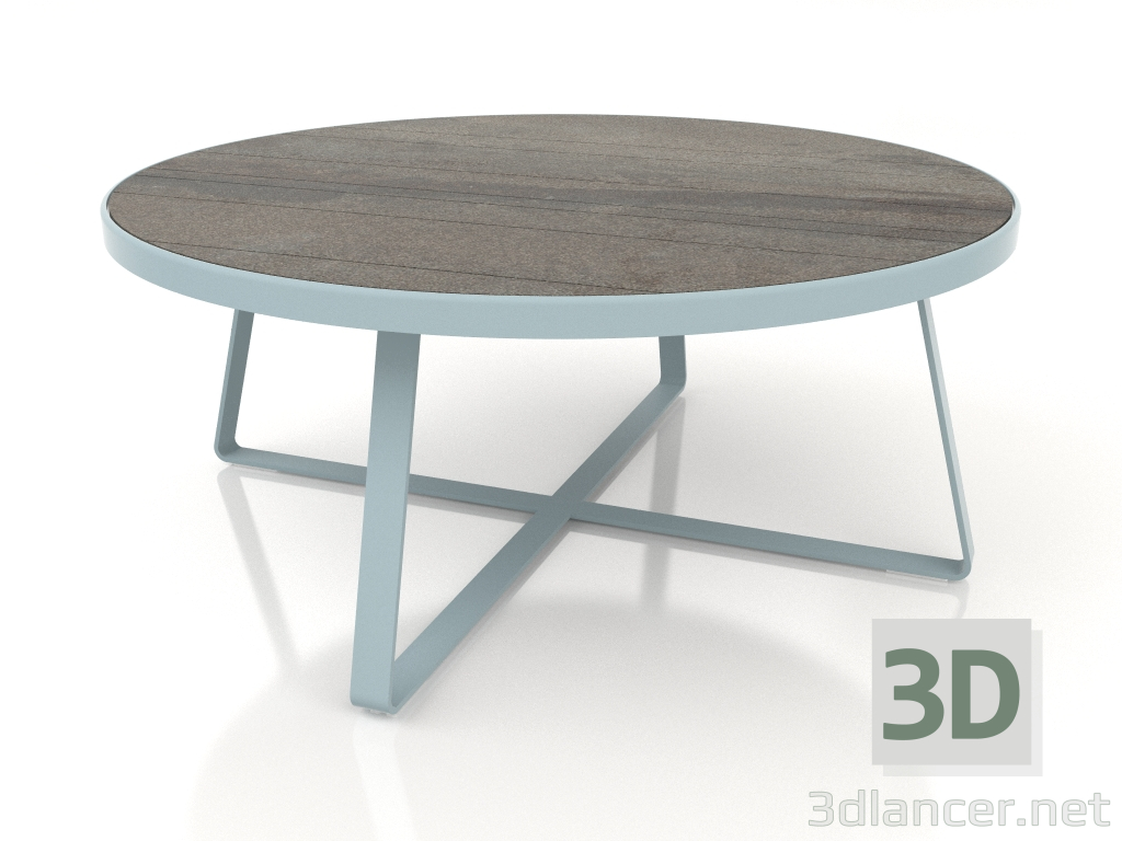 modello 3D Tavolo da pranzo rotondo Ø175 (DEKTON Radium, Grigio blu) - anteprima