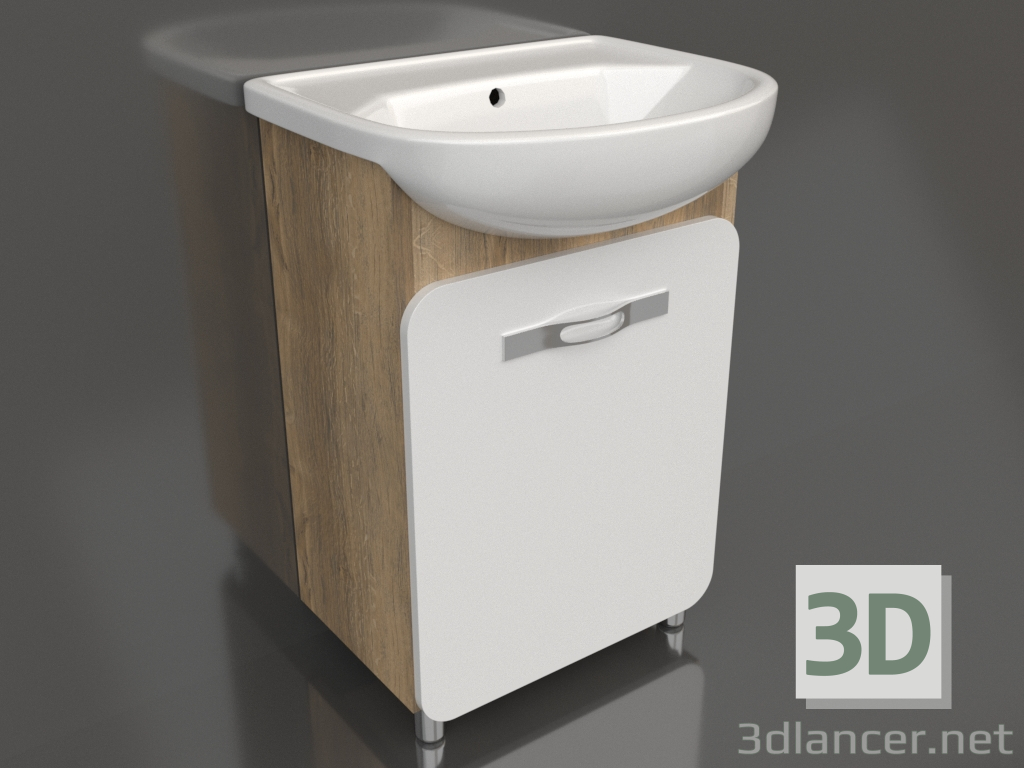 3d model Mueble de suelo 55 cm (Veg.01.05) - vista previa