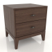 3d model Bedside table STAND 450 mm (dark walnut) - preview