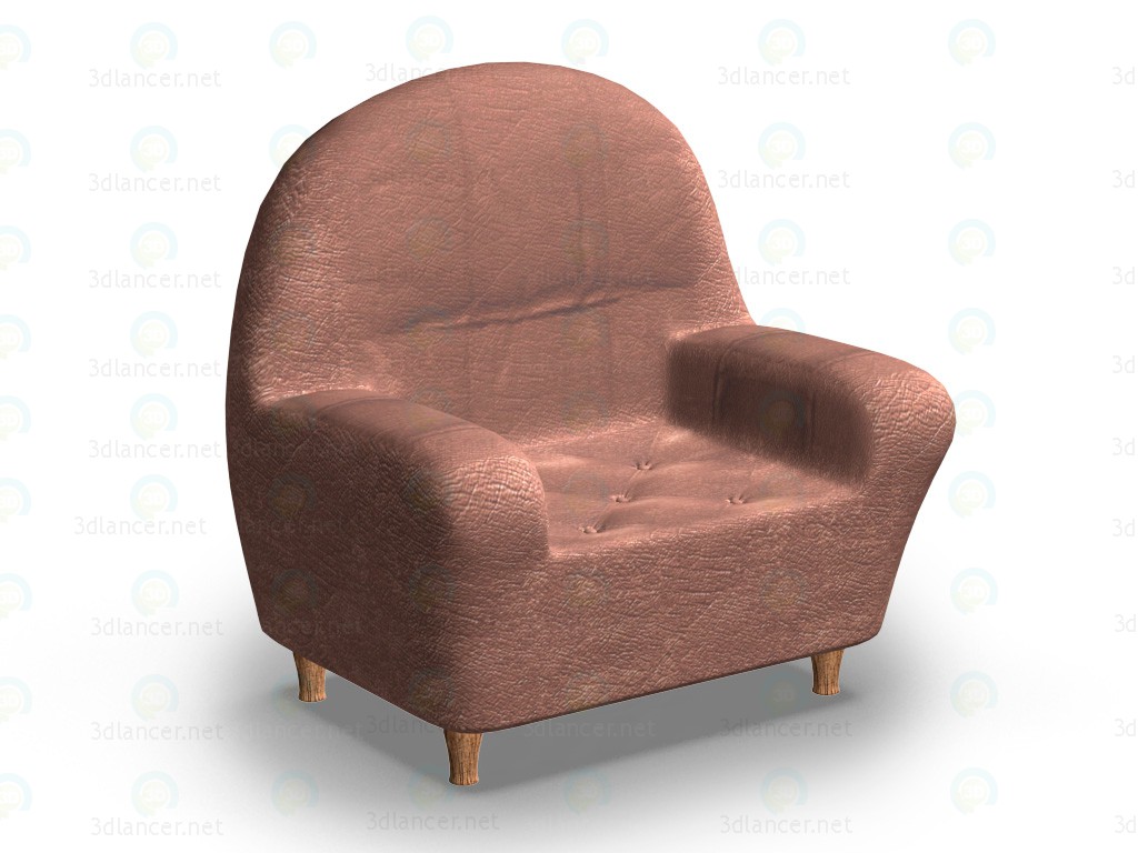 3d model Leather chair - preview