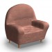 3d model Leather chair - preview