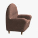 3d model Leather chair - preview