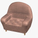 3d model Leather chair - preview