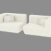 3d model The end element of the modular sofa Poker - preview