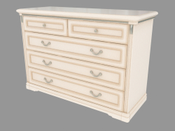 Chest of drawers with five (1276x870x495)