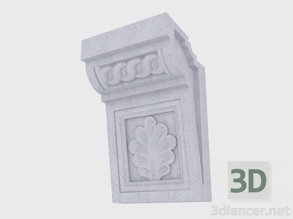 3d model Soporte delantero (FT55FM) - vista previa