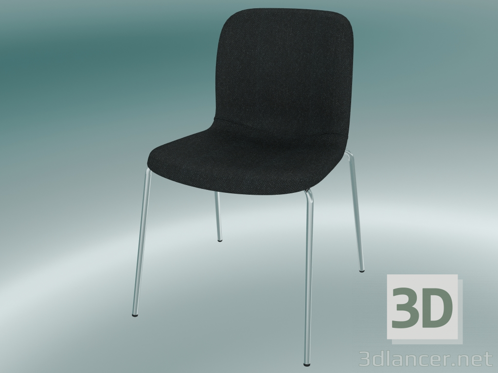 3d model Silla tapizada de 4 patas - vista previa