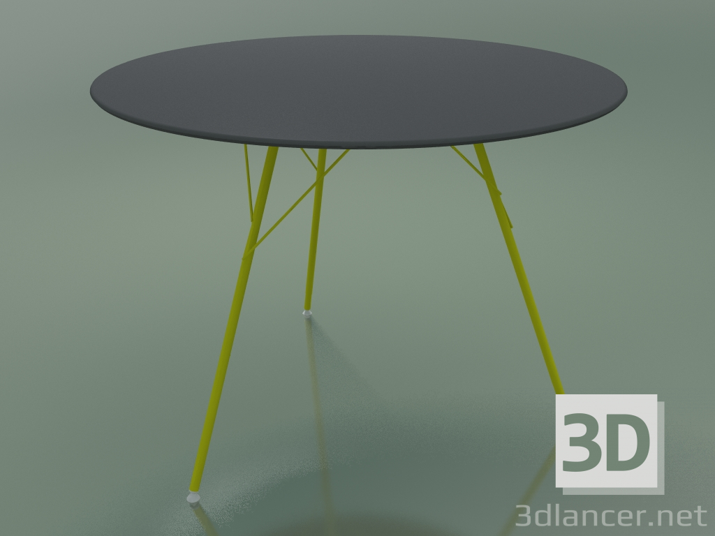 modèle 3D Table d'extérieur avec plan de travail rond 1816 (H 74 - P 100 cm, HPL, V37) - preview