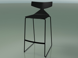 Tabouret de bar empilable 3704 (noir, V39)