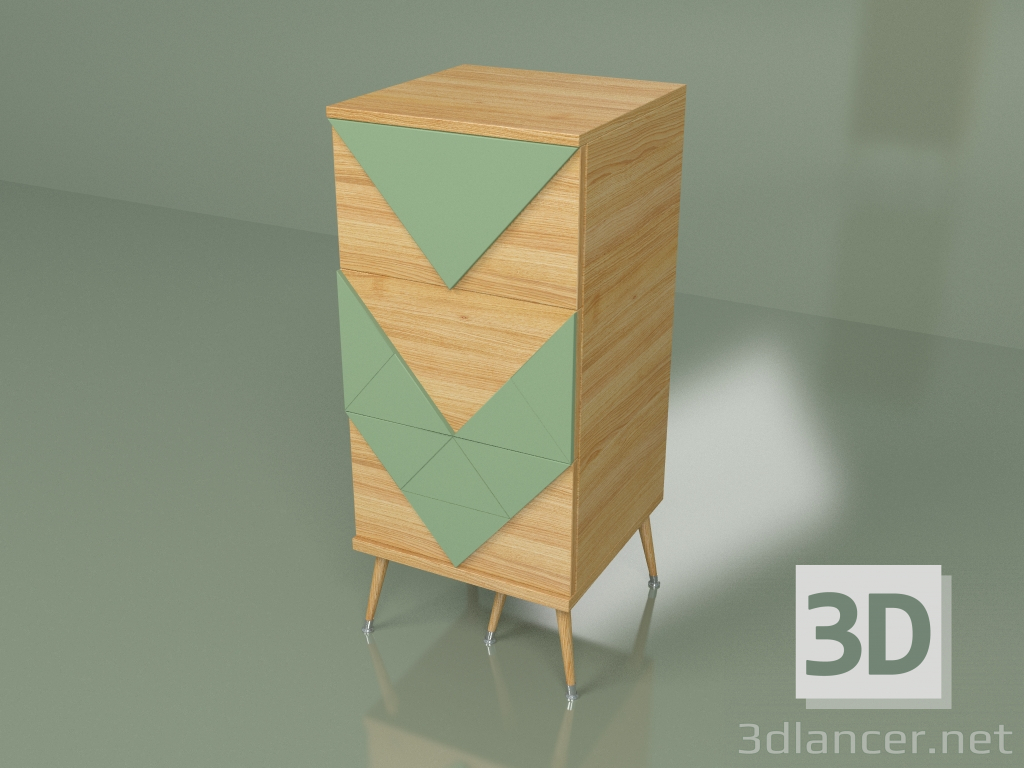 3d model Cómoda pequeña Slim Woo (kale) - vista previa