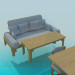 3d model Conjunto de muebles de cocina - vista previa