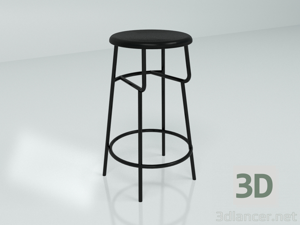 3d model Taburete alto 52° – 4° AMSTERDAM (65) - vista previa