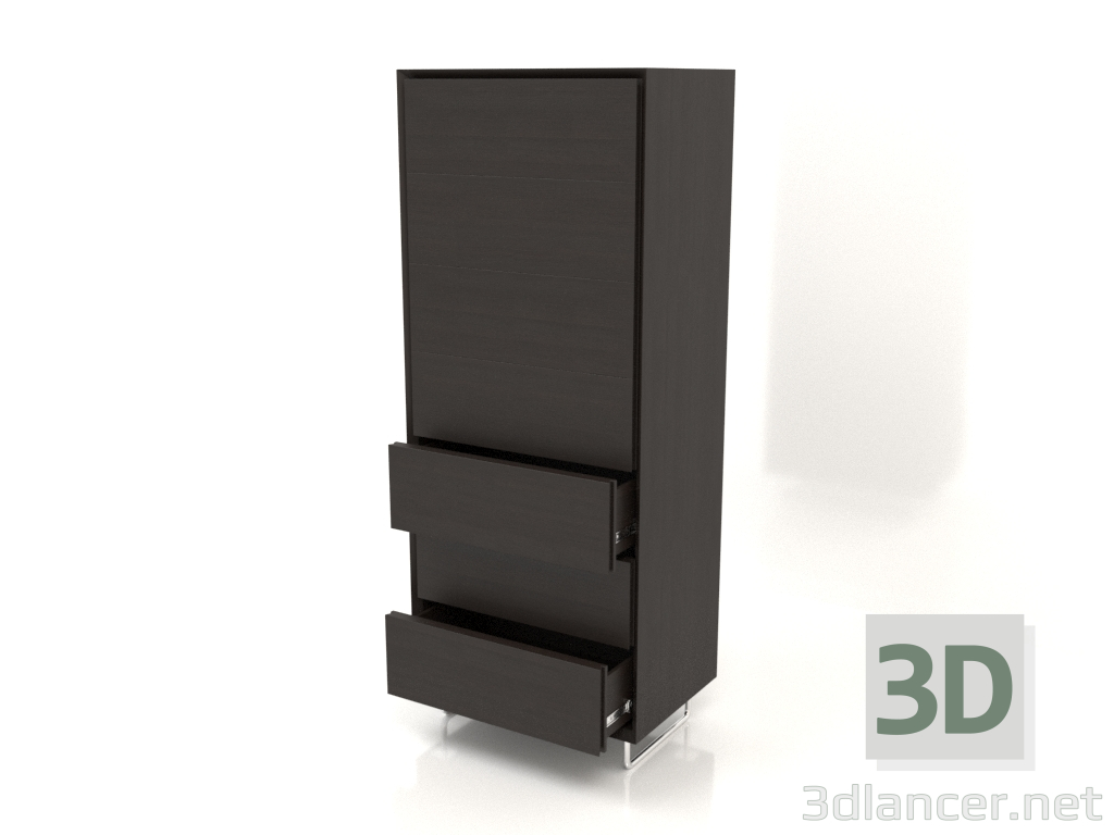 3d модель Комод TM 013 (открытый) (600x400x1500, wood brown dark) – превью