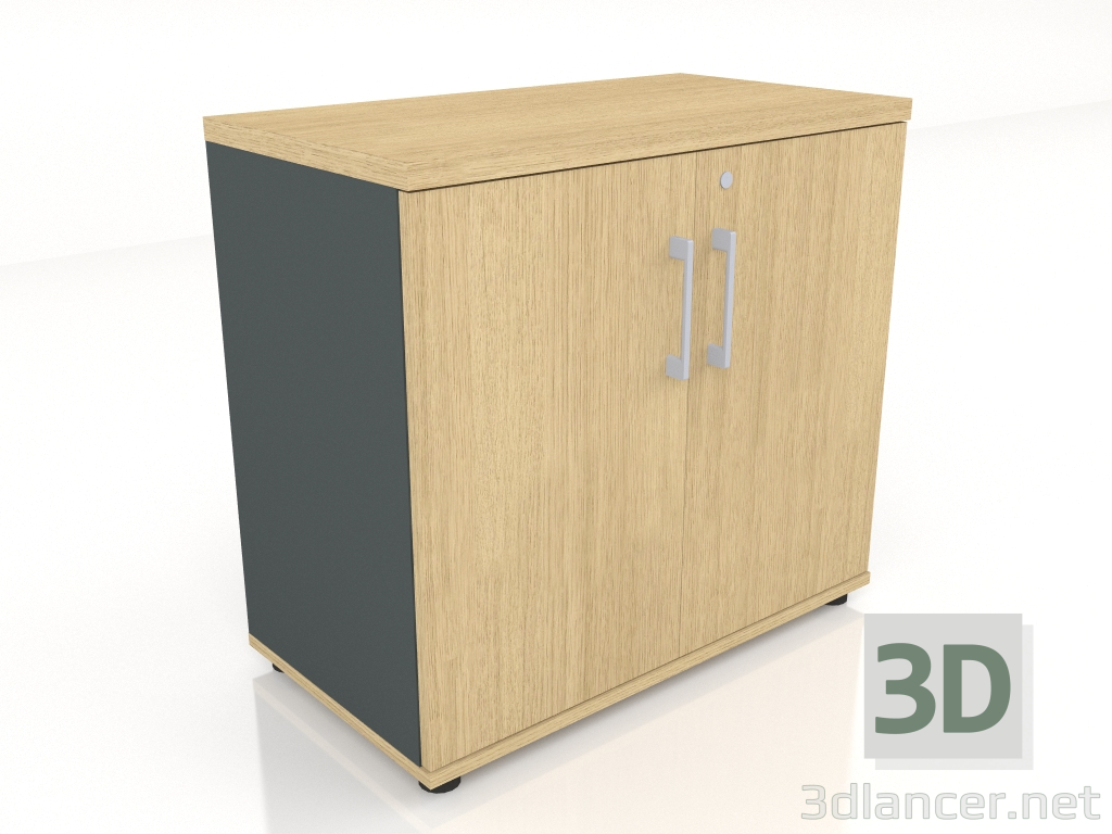 modello 3D Armadio Standard A21B4 (801x432x740) - anteprima