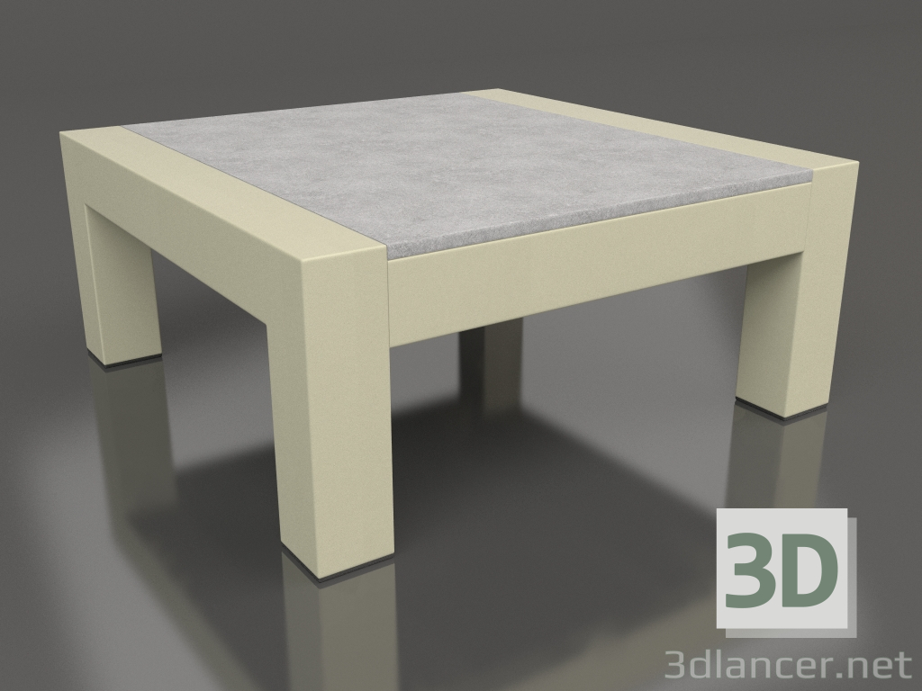 3d модель Боковой стол (Gold, DEKTON Kreta) – превью