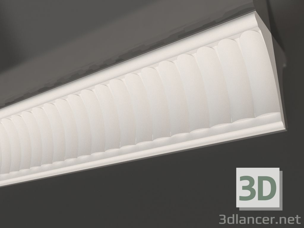 modèle 3D Corniche de plafond en plâtre KL 026 (150x70x1015) - preview