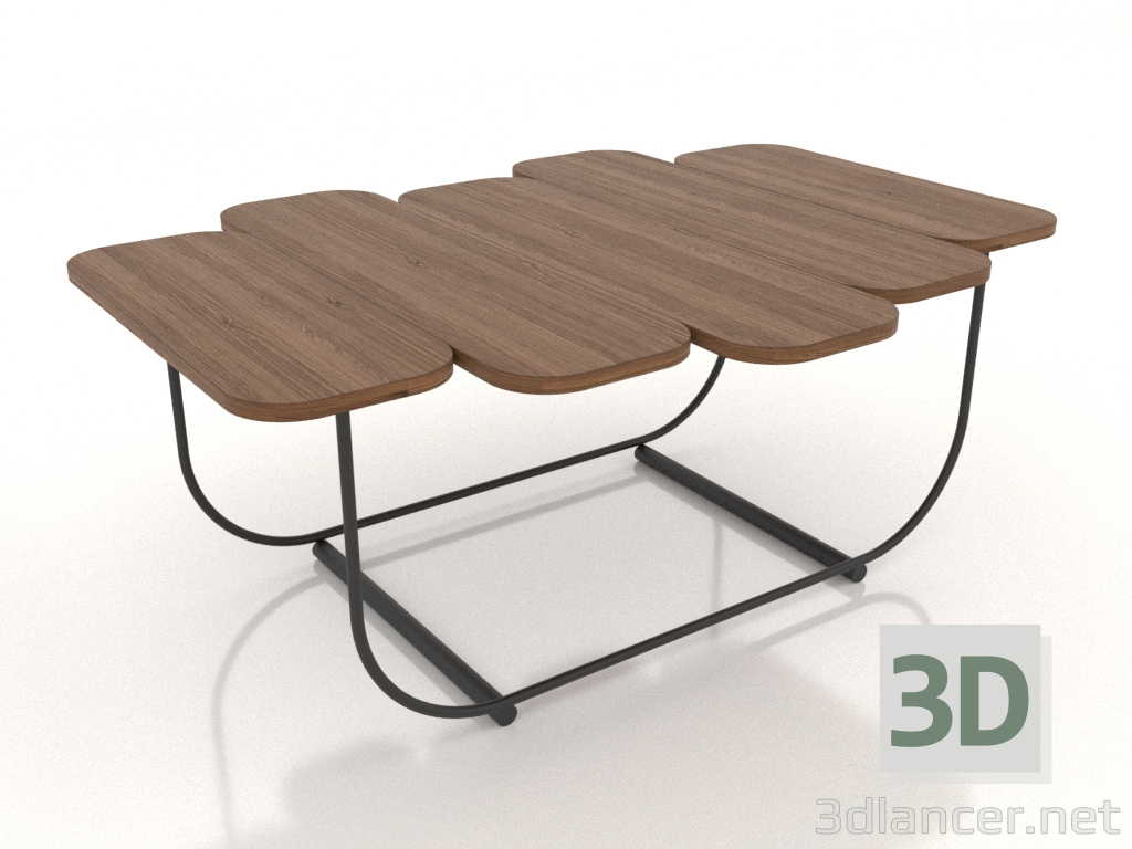 3d model Coffee table (light walnut) - preview