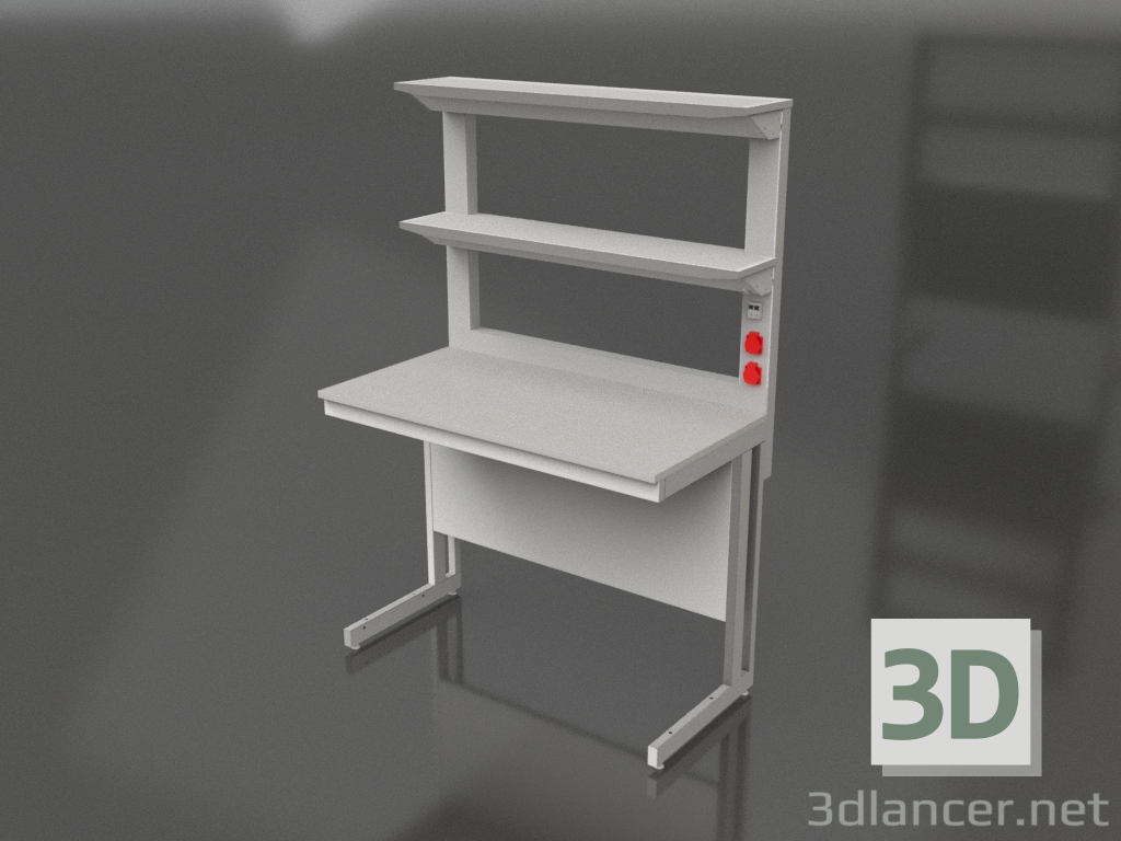 3D modeli İki raflı laboratuvar masası LK-1200 SP 900 - önizleme 3D modeli İki raflı laboratuvar masası LK-1200 SP 900 - önizleme