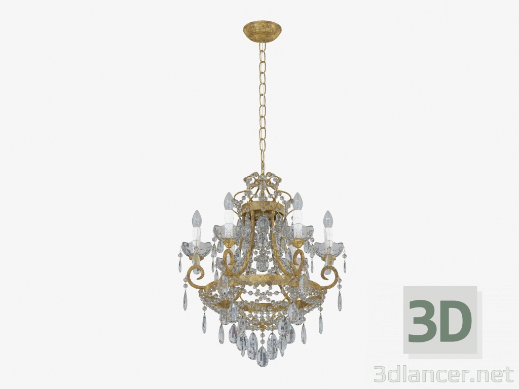 Modelo 3d Candelabro decoração de vidro (S110239 6) - preview