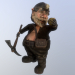 3d Gnome miner model buy - render