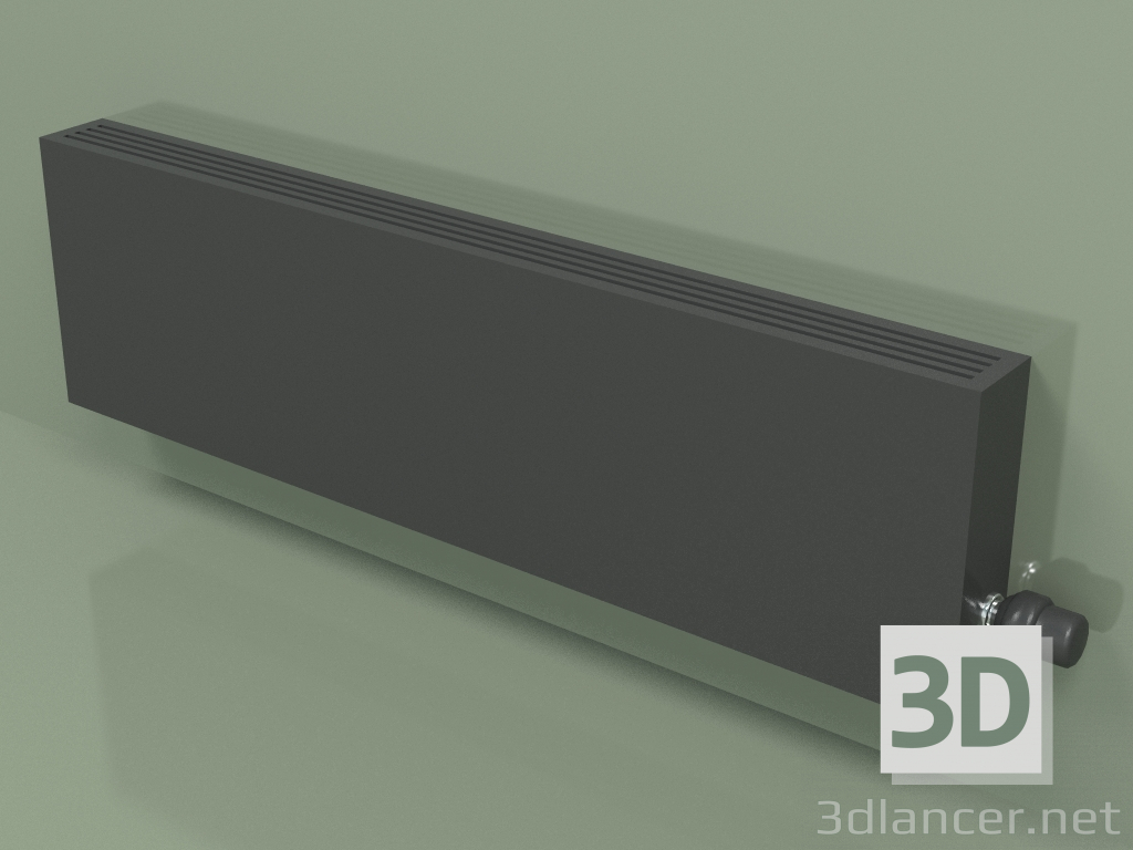 modèle 3D Convecteur - Aura Slim Basic (280x1000x80, RAL 9005) - preview