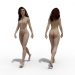 modello 3D di Donna in abito rosso comprare - rendering