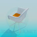 3d model Chair on thin legs - preview